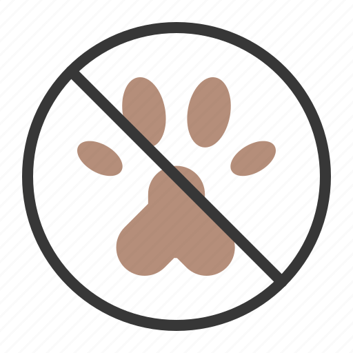 No animals, no pets allowed, pet, pet forbidden, shop icon - Download on Iconfinder