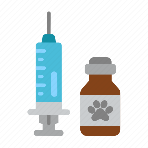 Injection, syringe, vaccine, veterinarian, pet, vet, animal icon - Download on Iconfinder