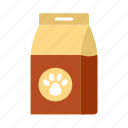 bag, carton, dog, food, package, packet, pet