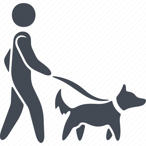 Pets, animal, dog, man, walking the dog icon - Download on Iconfinder