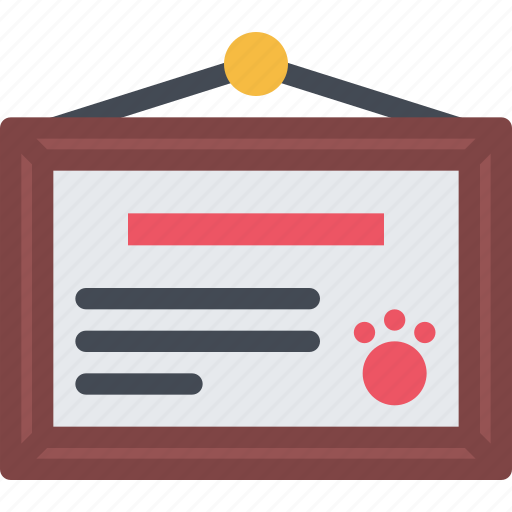 Animal, diploma, pet, pet shop, vet, zoo icon - Download on Iconfinder
