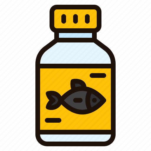 Fish, oil, healthcare, medical, pharmacy, bottle, medicine icon - Download on Iconfinder