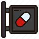 sign, pharmacy, healthcare, medical, pill, medicine, drug