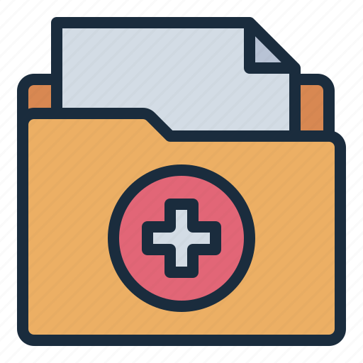 File, folder, healthcare, hospital, medical, pharmacy icon - Download on Iconfinder