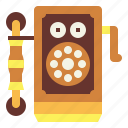 phone, technology, telephone, vintage, wall, wooden