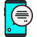 message, text, chat, conversation, bubble, mobile, smartphone