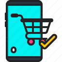 shopping, cart, online, ecommerce, mobile, smartphone