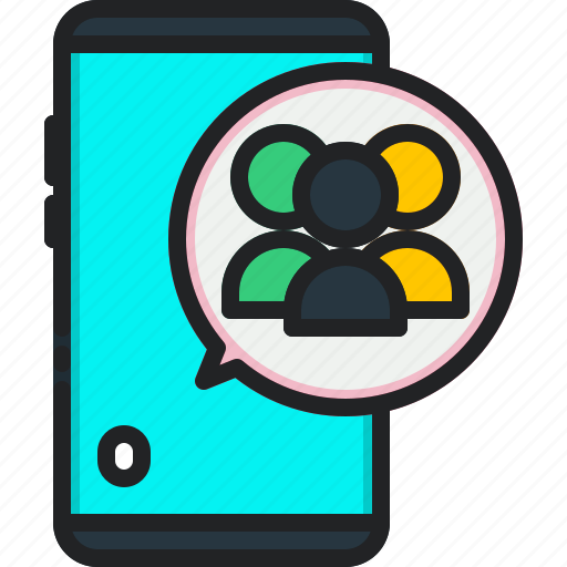 Group, team, call, chat, mobile, smartphone, communication icon - Download on Iconfinder