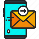 send, email, mobile, envelope, message, communication