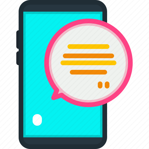 Message, text, chat, bubble, conversation, mobile, smartphone icon - Download on Iconfinder