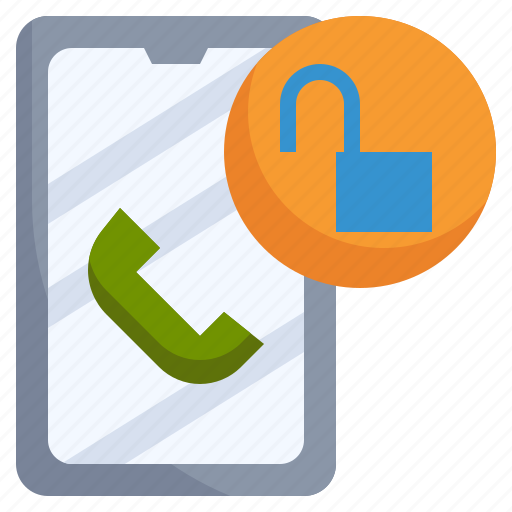 Unlock, telephone, phone, receiver, communications, padlock icon - Download on Iconfinder