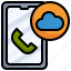 cloud, telephone, phone, receiver, communications, software 