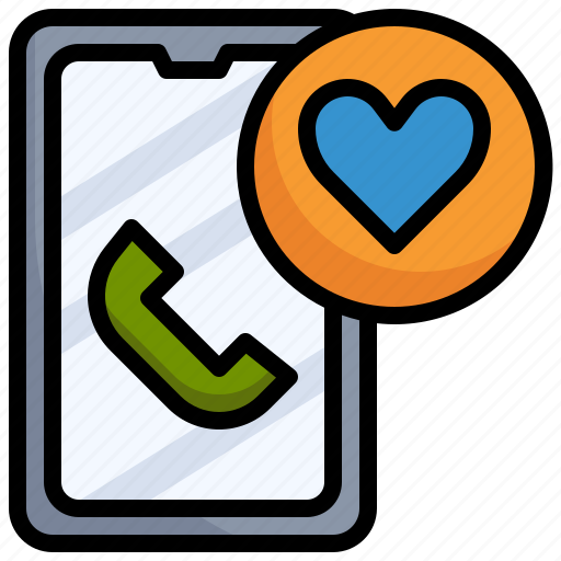 Favorite, telephone, phone, receiver, communications, love icon - Download on Iconfinder