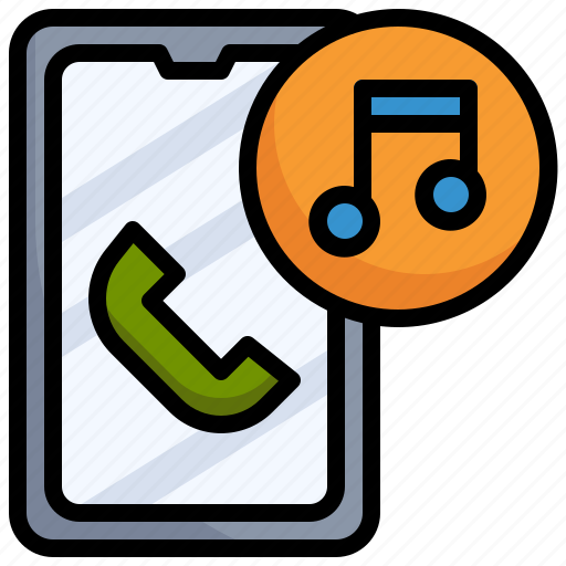 Music, telephone, phone, receiver, communications, note icon - Download on Iconfinder