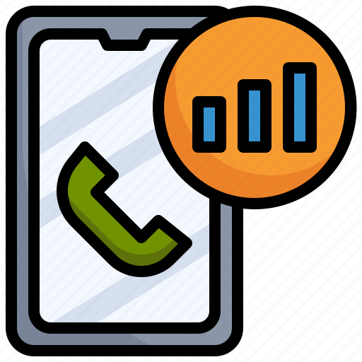 Signal, telephone, phone, receiver, communications, connection icon - Download on Iconfinder