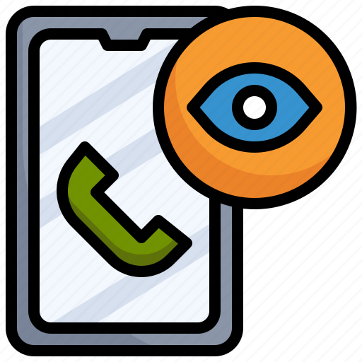 Vision, telephone, phone, receiver, communications, eye icon - Download on Iconfinder