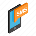 code, isometric, mms, phone, send, sms, texting
