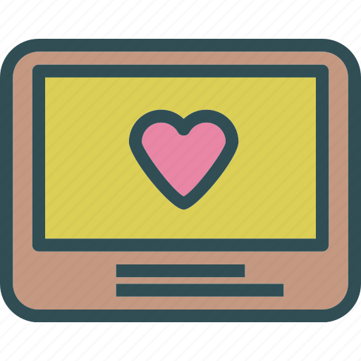 Edit, frame, heart, monitor, passion, photo icon - Download on Iconfinder