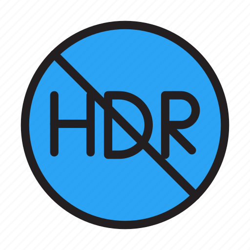 Definition, hdr, no, off, sign icon - Download on Iconfinder
