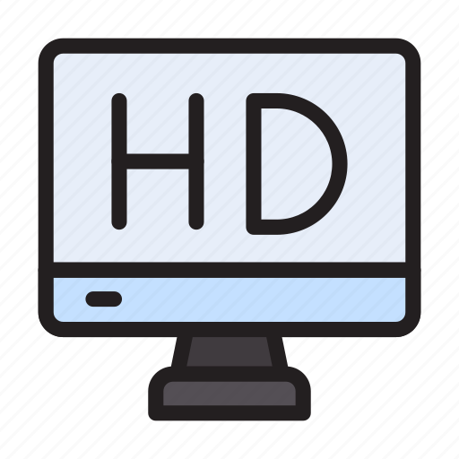 Display, hd, highdefinition, quality, video icon - Download on Iconfinder