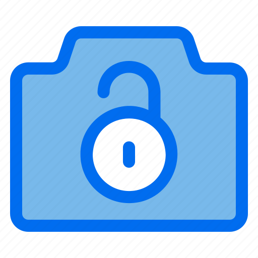Camera, padlock, unlock, photo, security icon - Download on Iconfinder