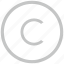 border, c, circle, copy, copyright, letter 