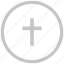 border, christian, circle, cross, religion 