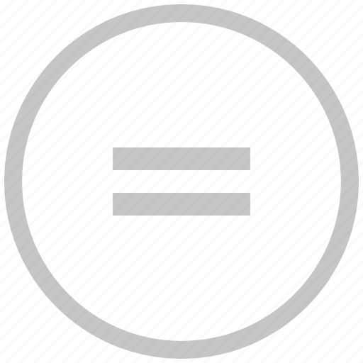 Border, math, equal, circle icon - Download on Iconfinder