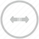 border, circle, horizontal, scroll