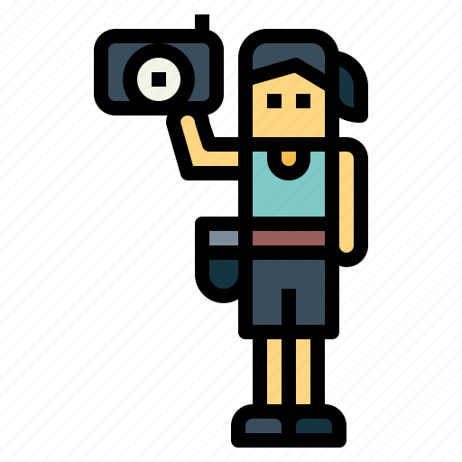 Camera, photographer, photographic, shooting, woman icon - Download on Iconfinder