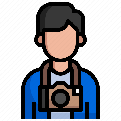 Photographer, photo, vlogger, camera, profession icon - Download on Iconfinder