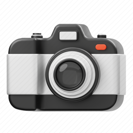 Camera, photo, photography, lens, dslr camera, digital-camera, device 3D illustration - Download on Iconfinder