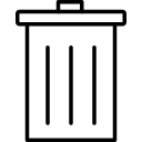 bin, delete, garbage, recycle, trash, remove, cancel, close, exit
