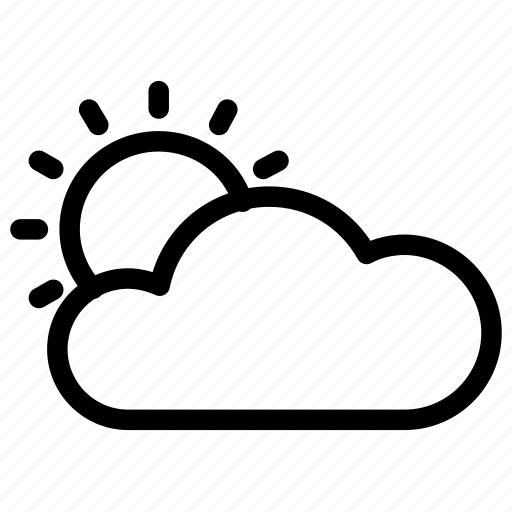 Cloudy, cloud, sun, weather, summer, day, forecast icon - Download on Iconfinder