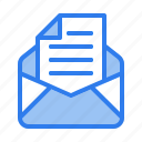 email, envelope, file, interface, letter, open, user