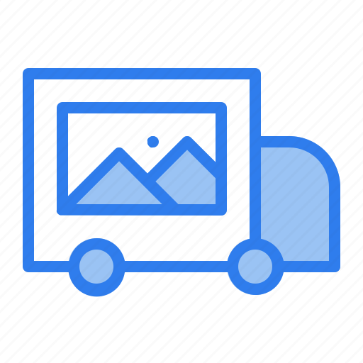 Delivery, frame, image, photo, photography, shopping, truck icon - Download on Iconfinder