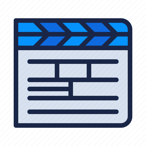 Board, cinema, clap, film, industry, photography, video icon - Download on Iconfinder