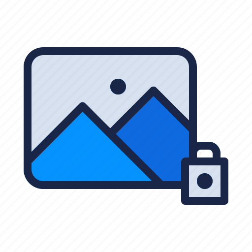 Gallery, image, lock, padlock, photo, photography, picture icon - Download on Iconfinder