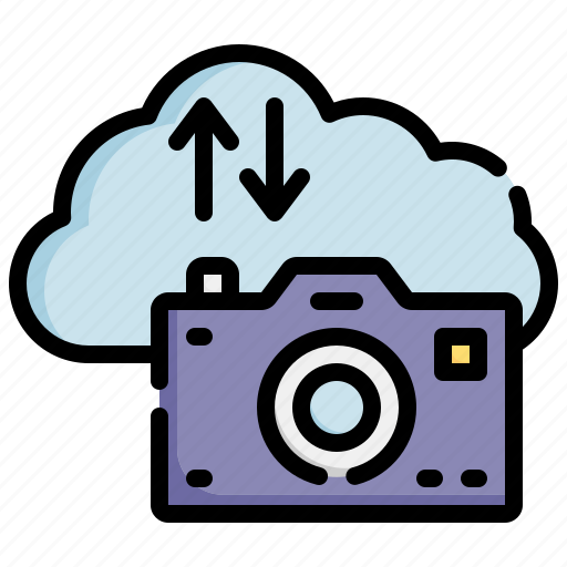 Cloud, storage, computing, multimedia, option, photo, camera icon - Download on Iconfinder