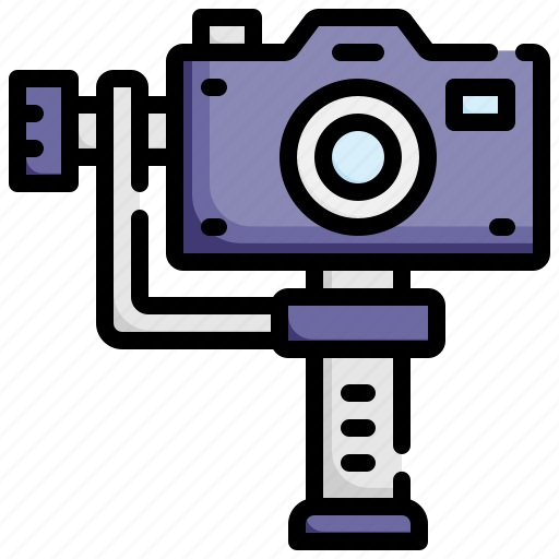 Gimbal, stabilizer, photo, equipment, filming, camera icon - Download on Iconfinder
