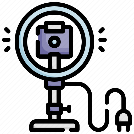 Ring, light, led, camera, flash, dslr, equipment icon - Download on Iconfinder