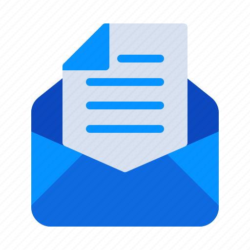 Email, envelope, file, interface, letter, open, user icon - Download on Iconfinder