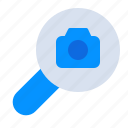 camera, find, magnifier, media, photography, search, seo