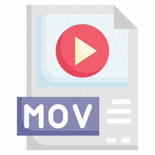 Mov, file, format, video, electronics icon - Download on Iconfinder