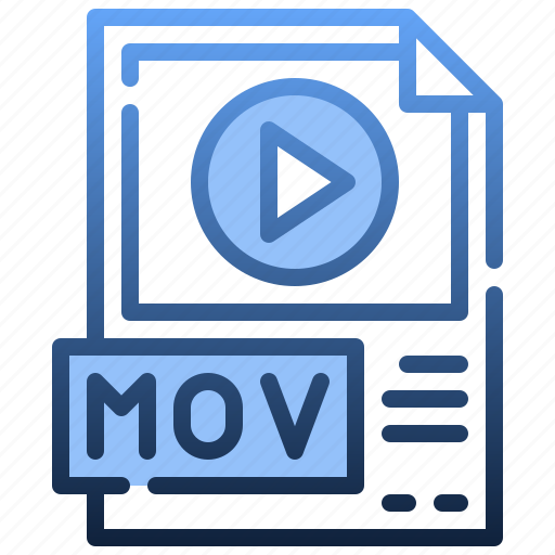 Mov, file, format, video, electronics icon - Download on Iconfinder