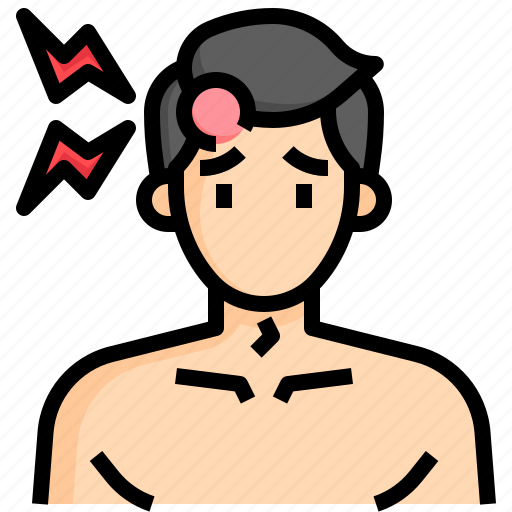 Bruised, forehead, headache, pain, allergy, sickness icon - Download on Iconfinder
