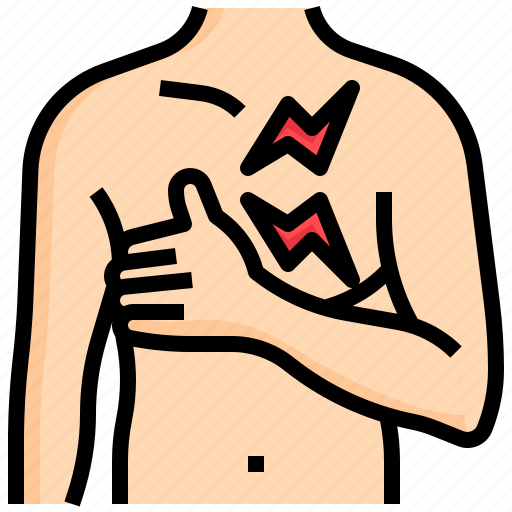 Chest, pain, inflammation, healthcare, and, medical icon - Download on Iconfinder