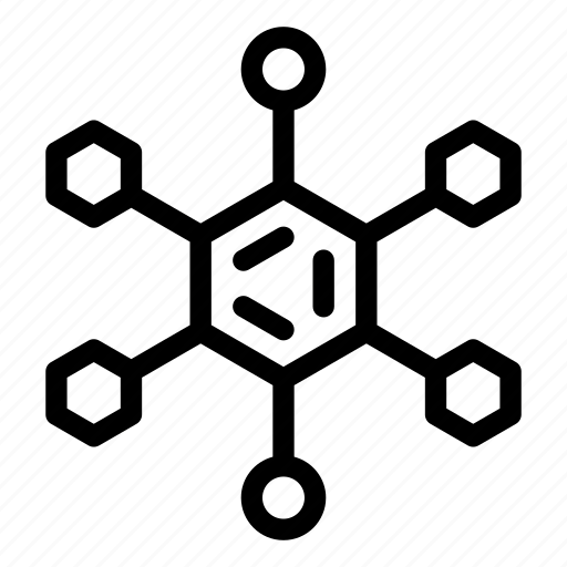 Chemical formula, molecules, molecular network, physics molecules, particles icon - Download on Iconfinder