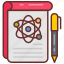 physics, notes, pen, book, notebook, atom, structure 