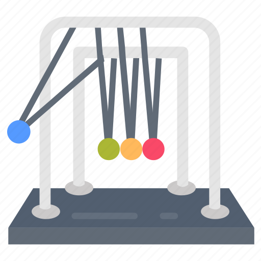 Newtons, cradle, balls, pendulum, swing, momentum, device icon - Download on Iconfinder